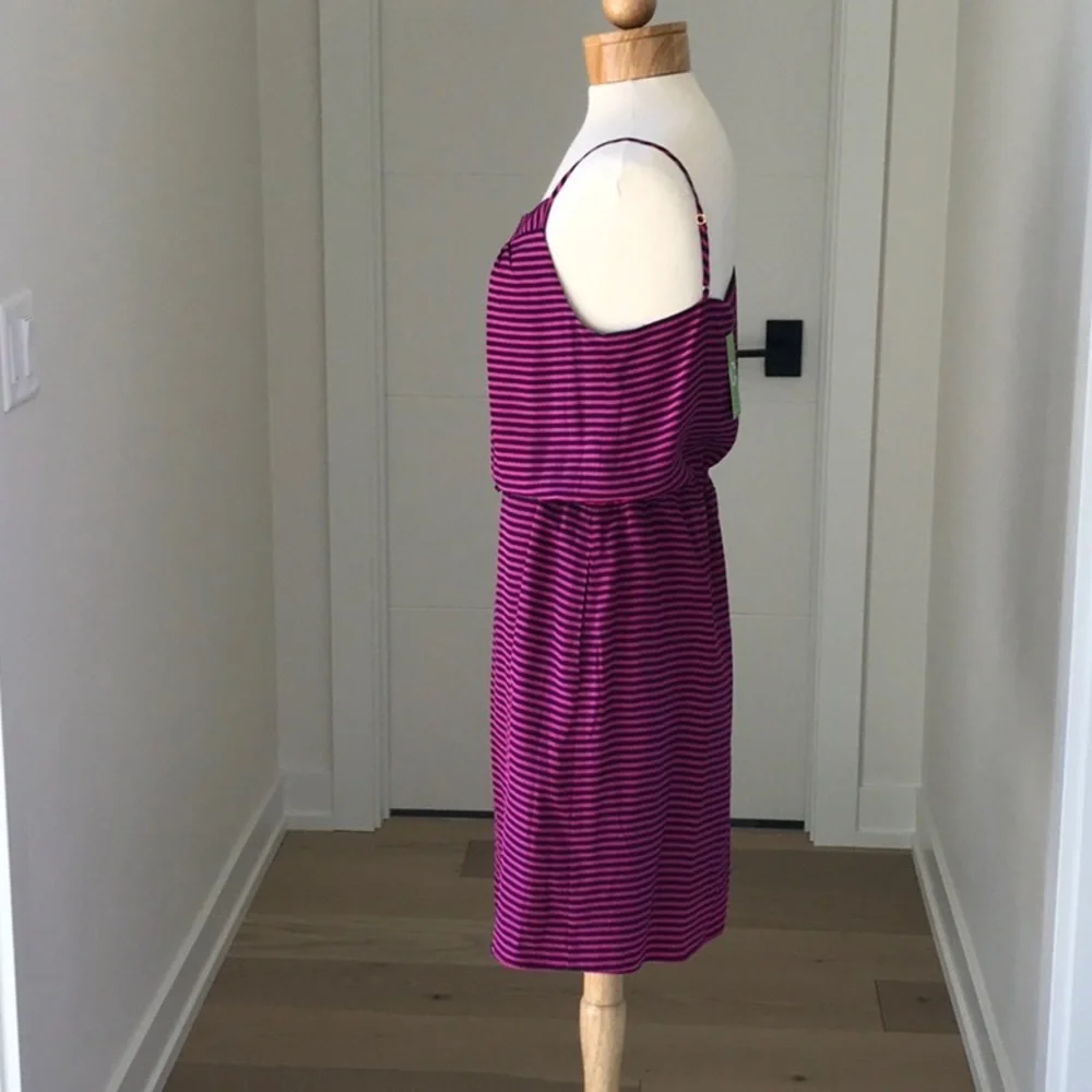 C. wonder silk stripe dress